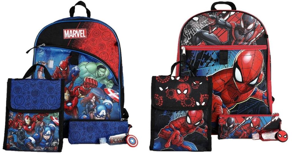 Avengers and Spiderman Kids Backpack Sets