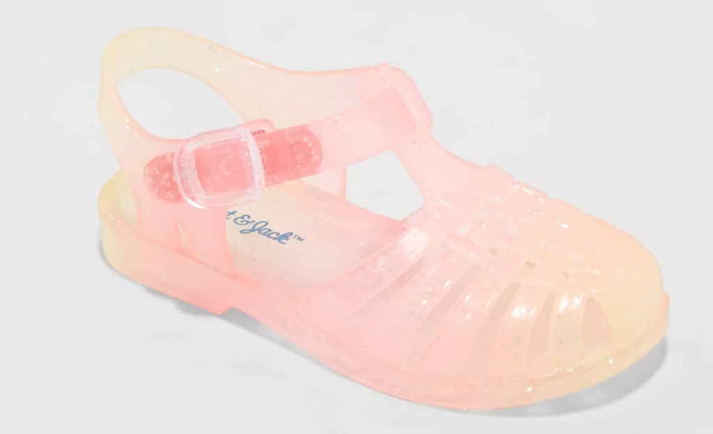 girls pink jelly sandal