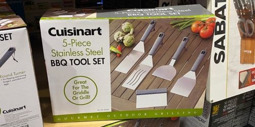 Cuisinart 5-piece Stainless Steel BBQ Tool Set Only $16.99 at Costco | In-store or Online w/ Free Shipping