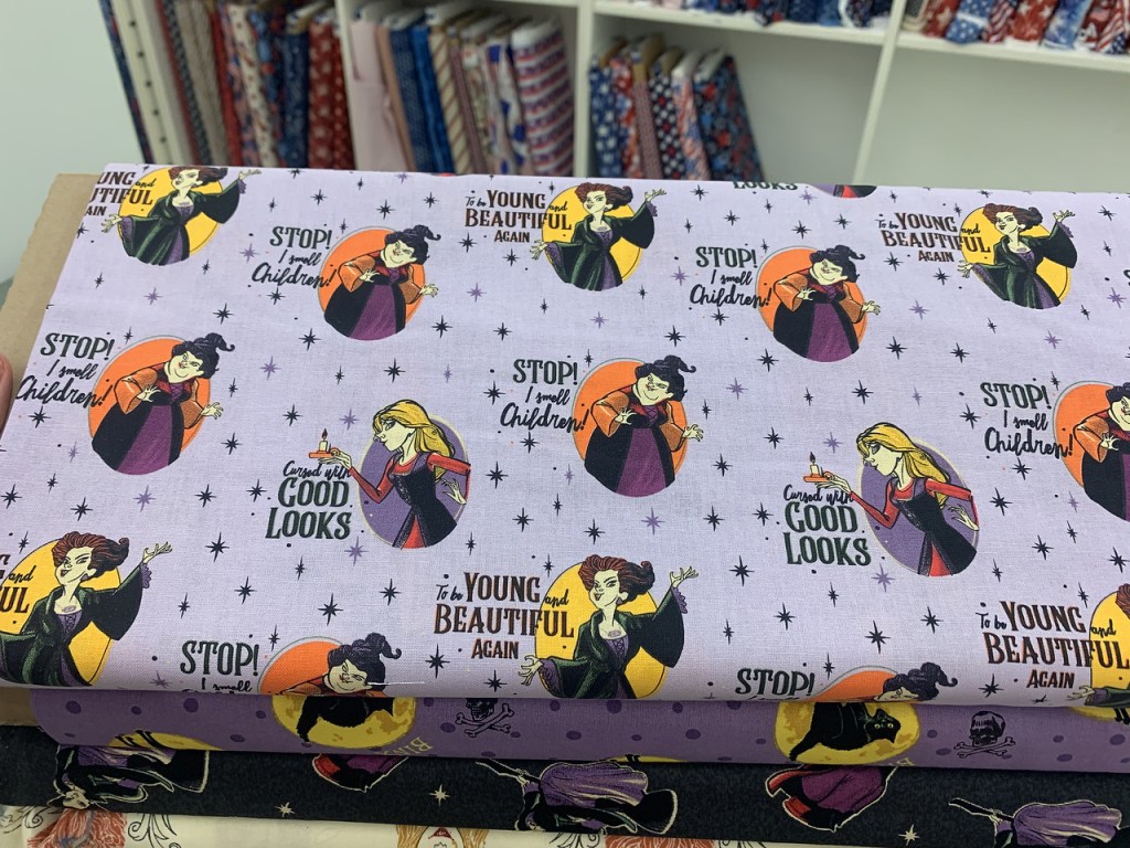 Disney Hocus Pocus Cotton Fabric Witches Taglines