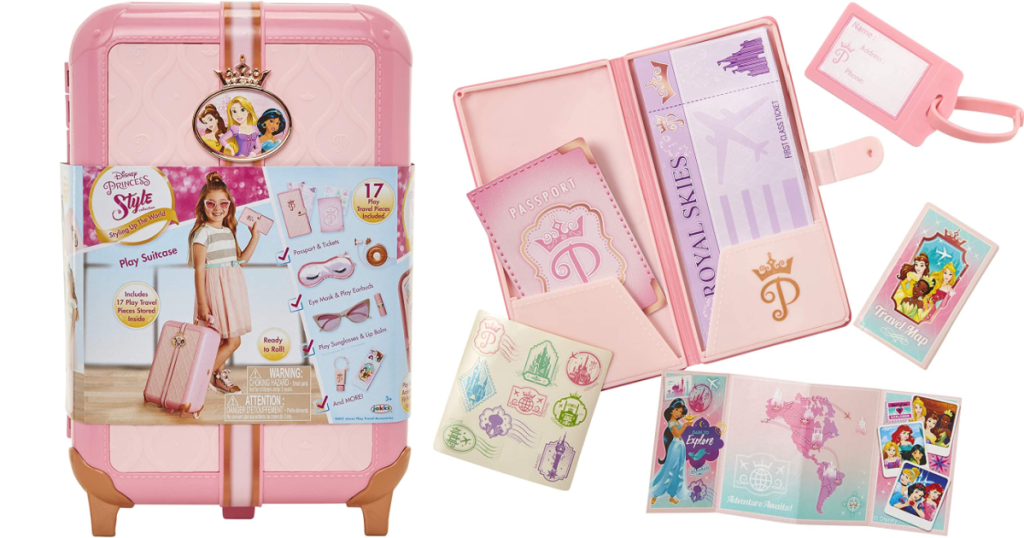 Disney Travel Suitcase and passport