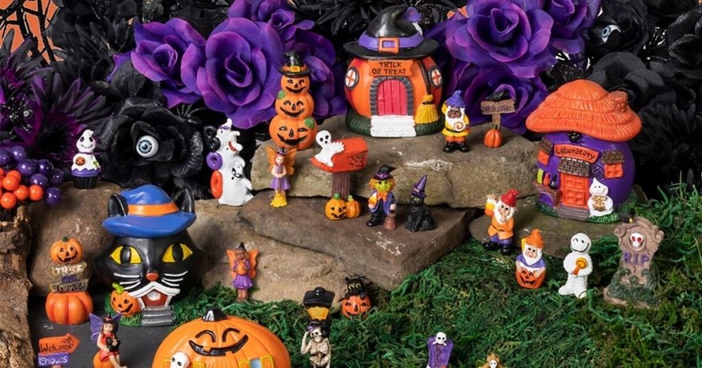 Dollar Tree Halloween Fairy Garden Set