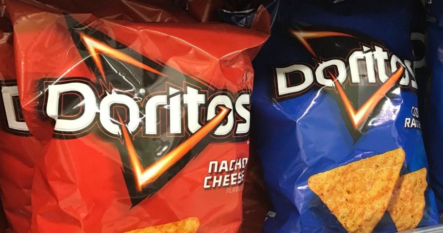 two bags of Doritos