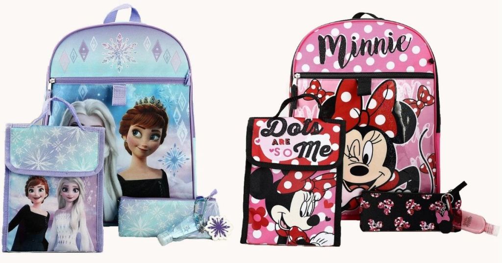 Frozen and Minnie Kids Backpack Sets