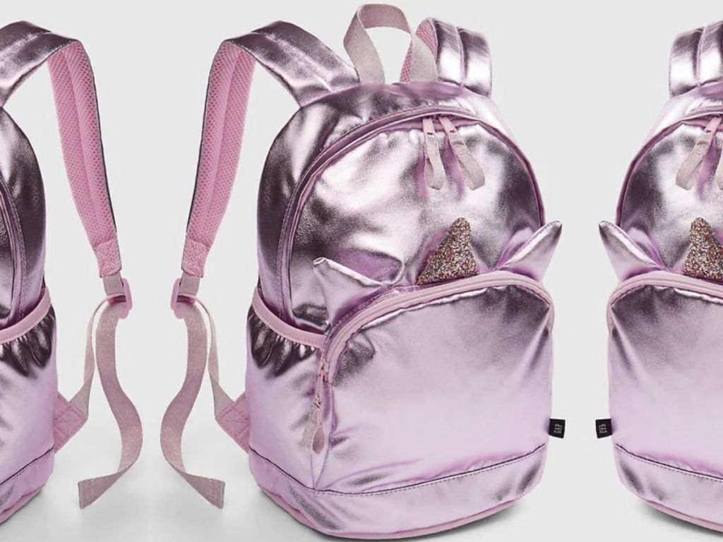 GAP unicorn metallic kids backpack