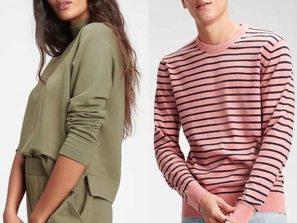 woman and man wearing GAP clothing