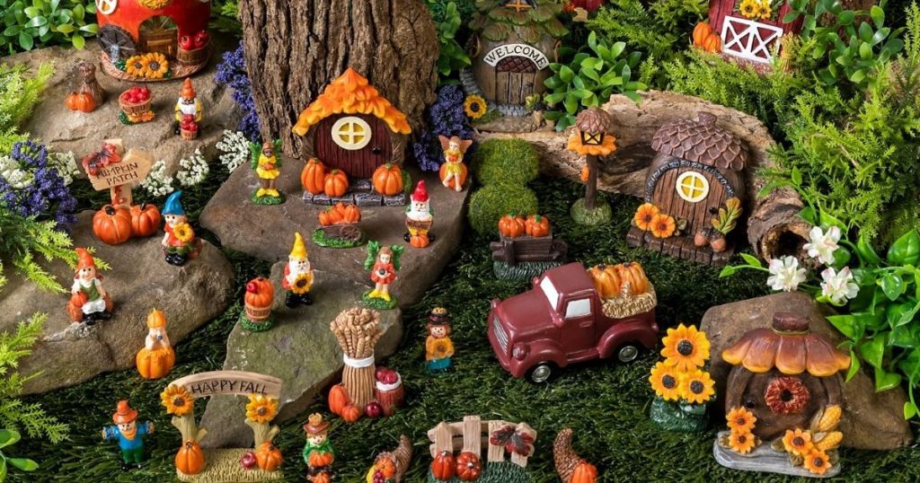 Happy Harvest Fall Fairy Garden Set