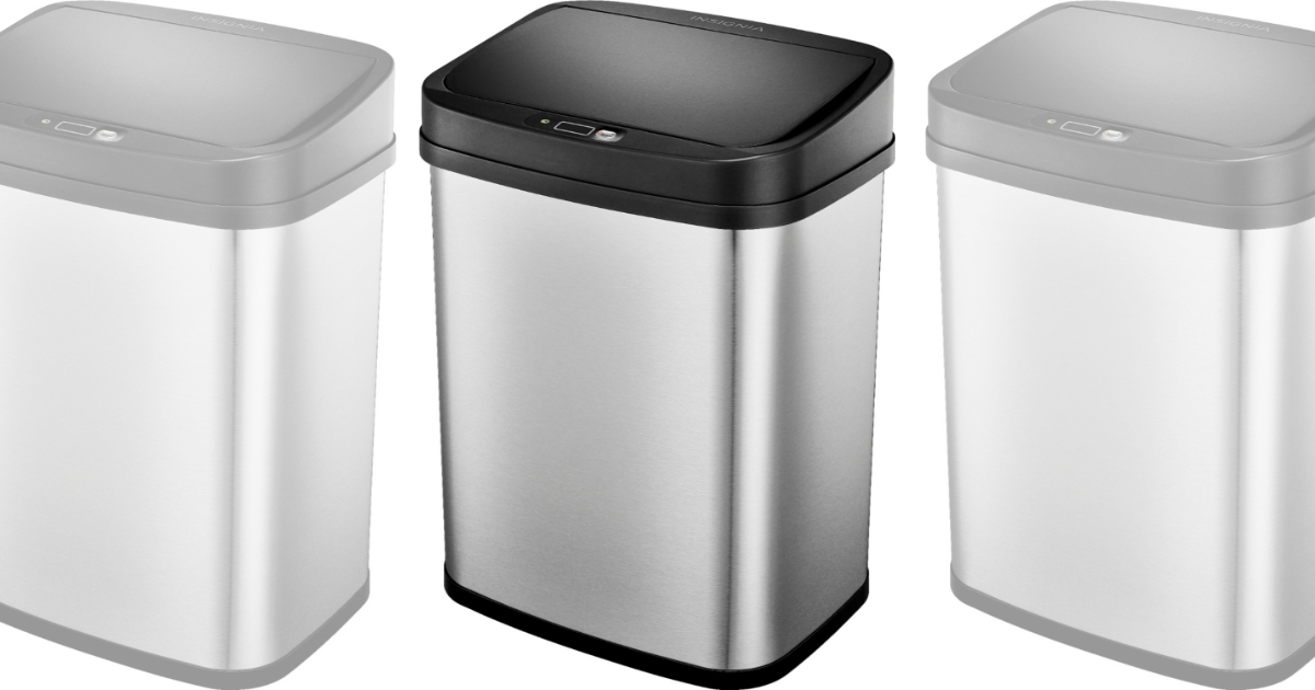 Insignia 3 Gallon Automatic Trash Can in Stainless Steel