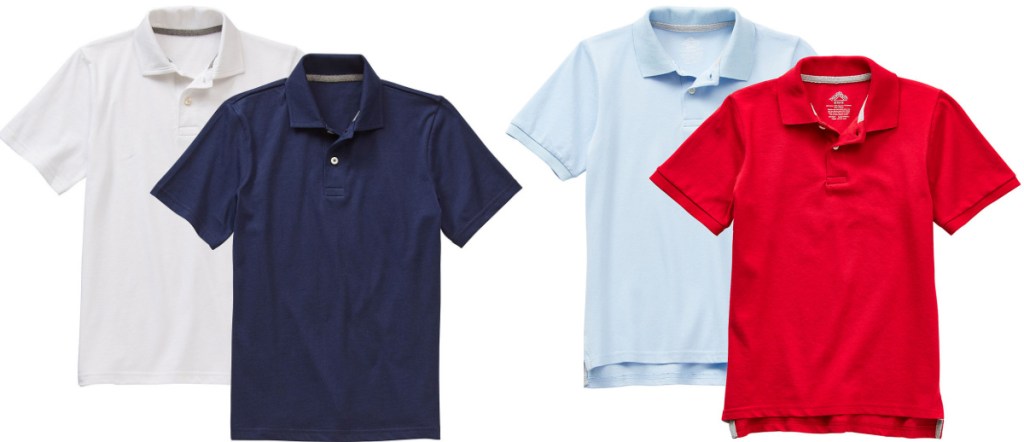 colorful polo shirts