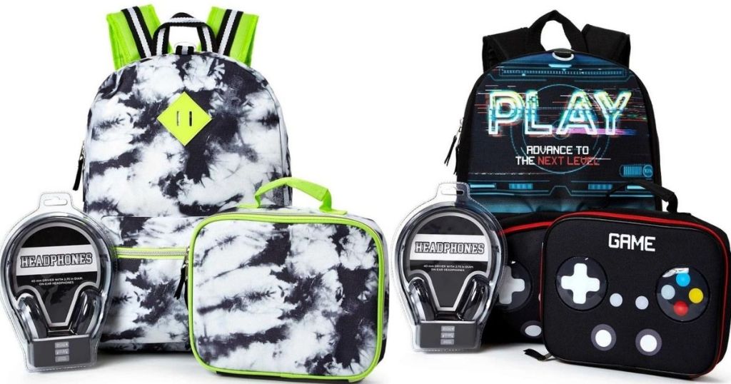 two kids backpacks