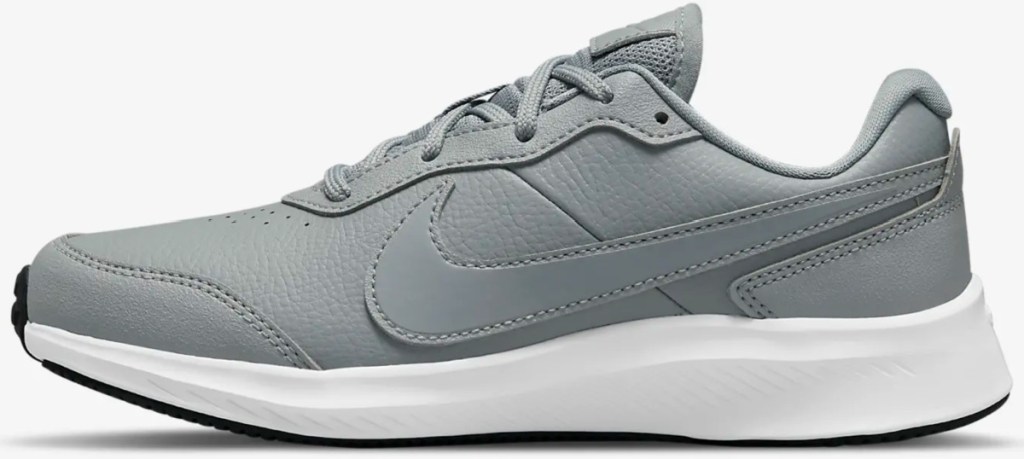 grey nike kids running shoes