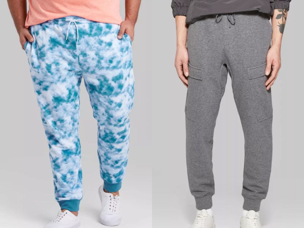 2 men wearing joggers