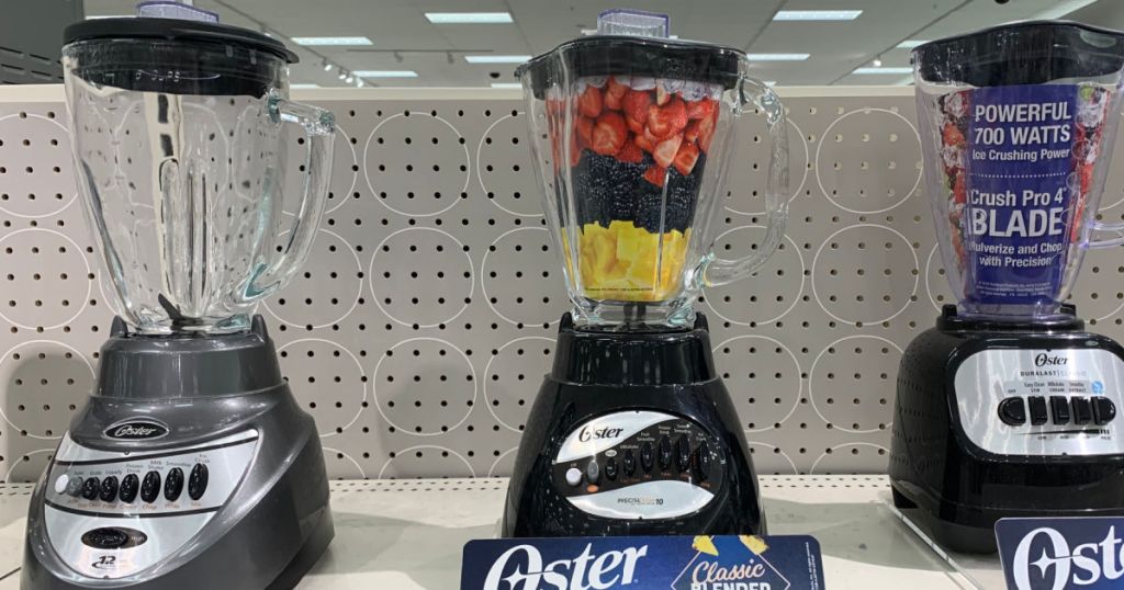 blenders on shelf 