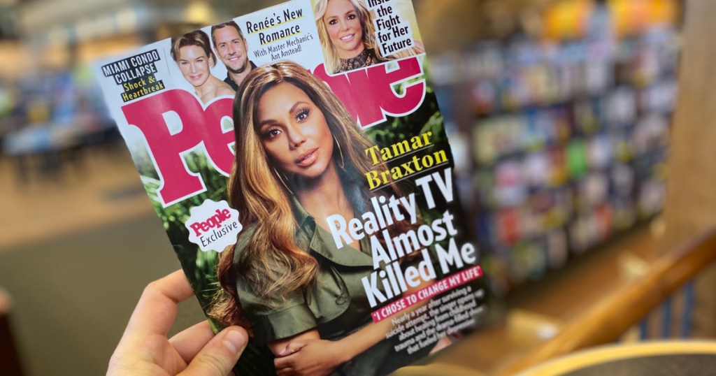 People magazine featuring reality tv star on cover