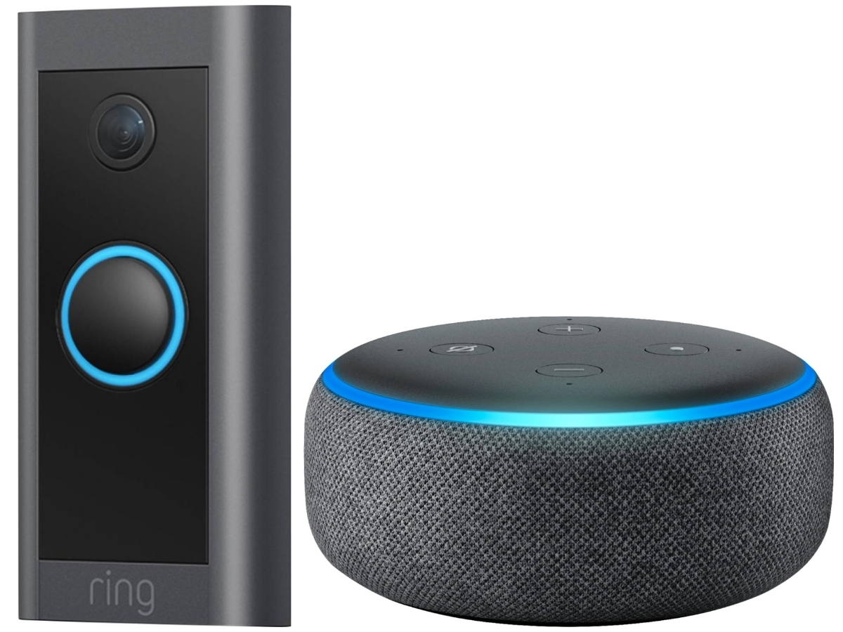 Ring Doorbell and Amazon Echo Dot