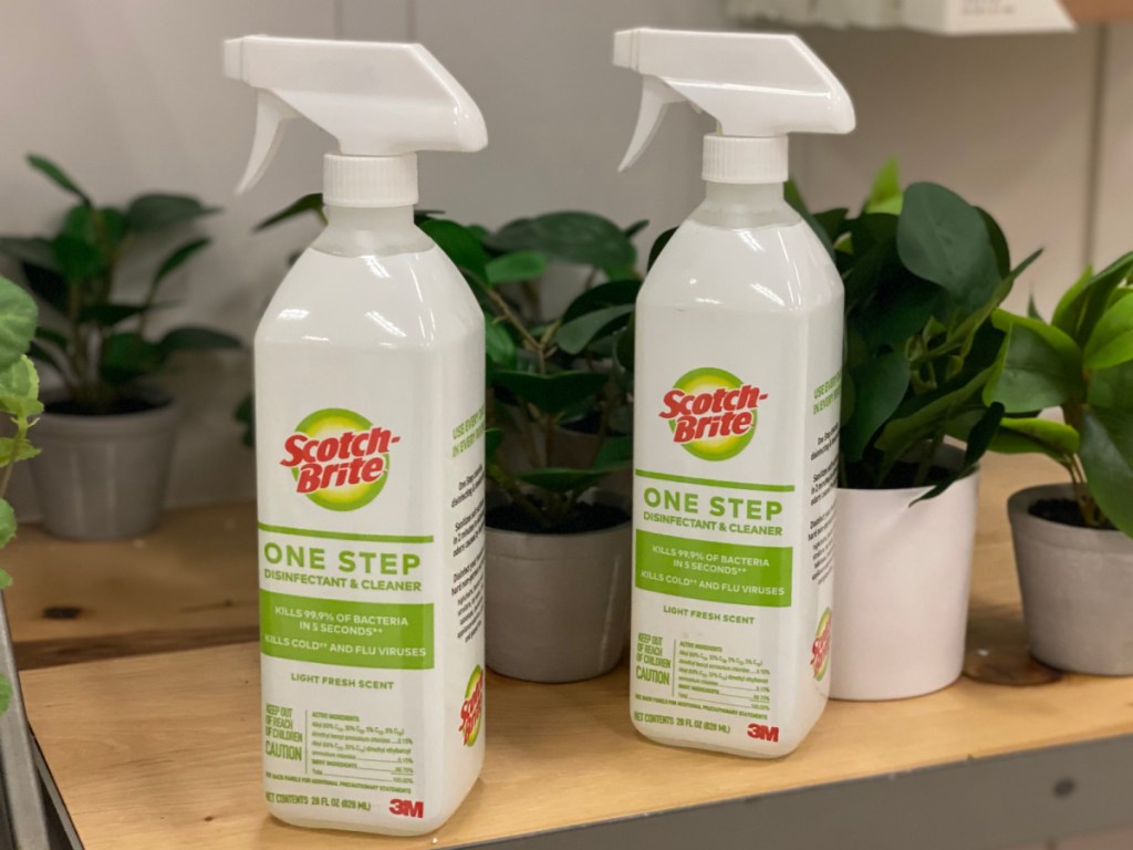 multiple scotch brite spray cleaners