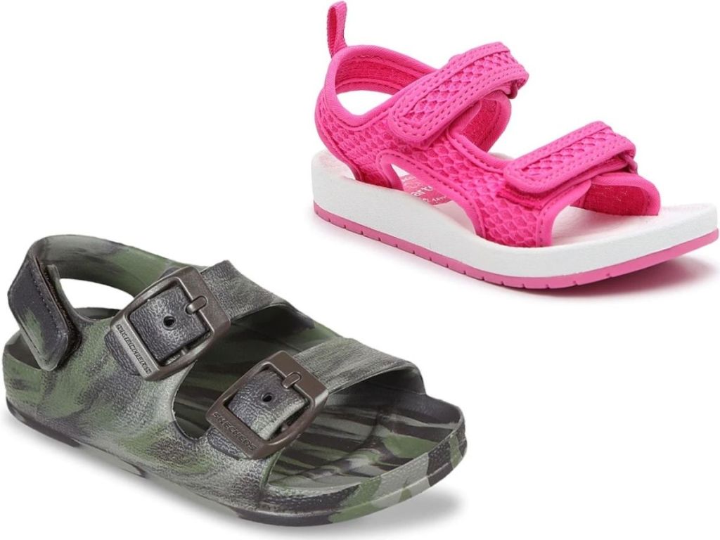 Skechers and Carters kids sandals