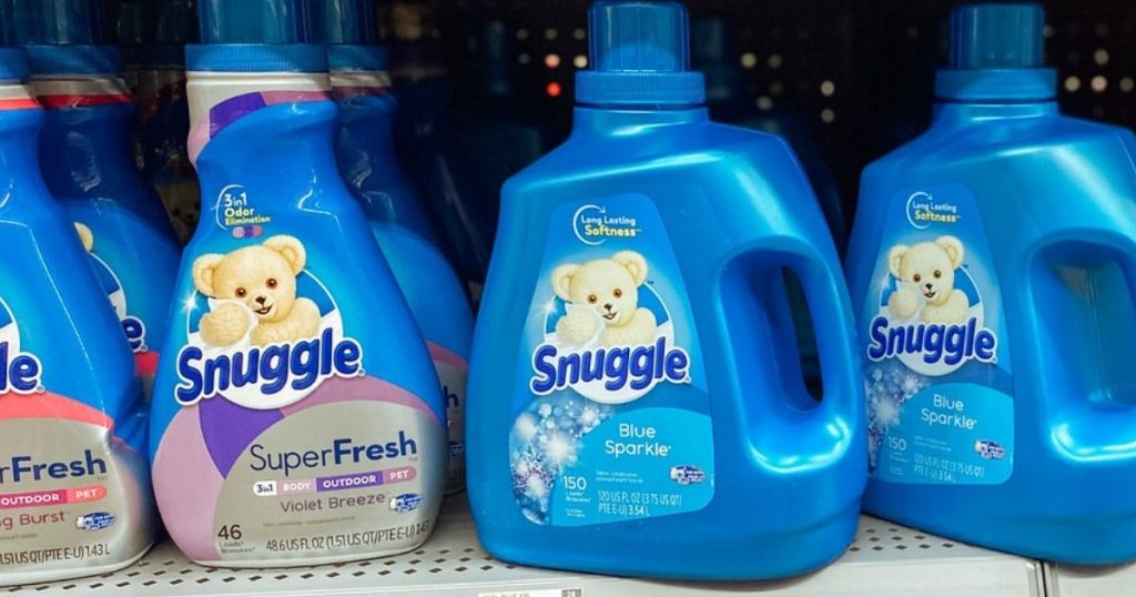 Snuggle Fabric Softeners on store shelf