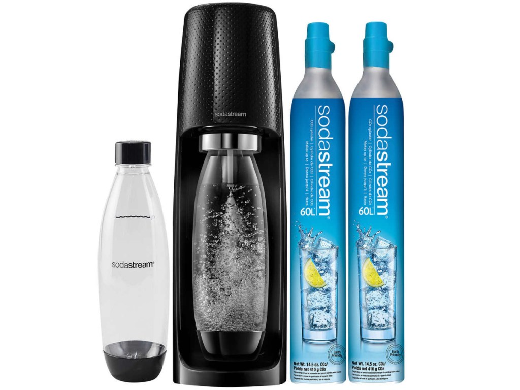 sodastream with 3 bottles 