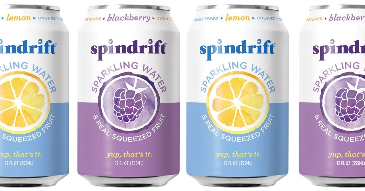 Spindrift Sparkling Water Blackberry & Lemon 48-Count