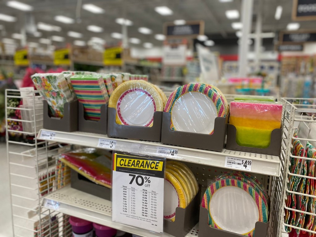 Spring disposable Dishes at Michaels