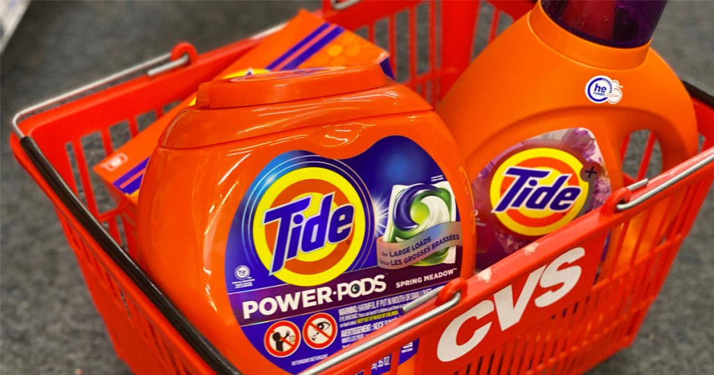 tide power pods in cvs basket