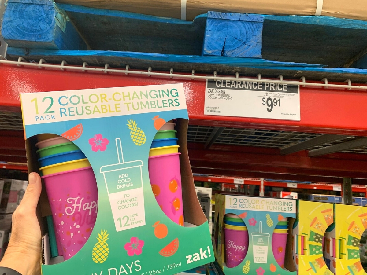 Zak Designs 25oz Color-Changing Tumbler 12-Pack Set 