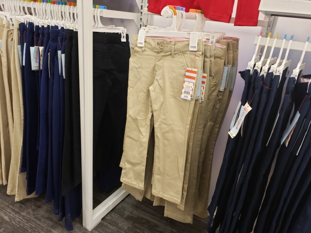 cat & jack uniform pants in store