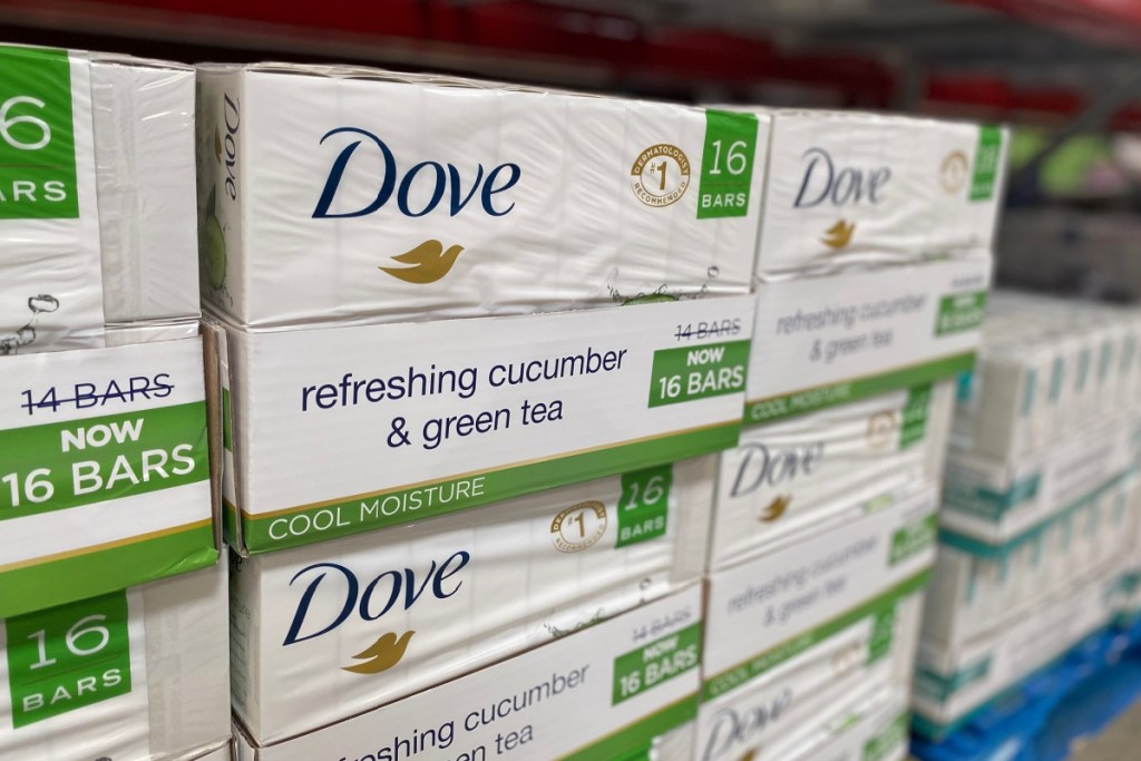 dove bar soap at sams club in store