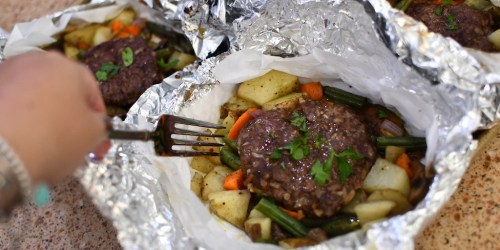 4 Easy Foil Packet Meals to Throw in the Oven, on the Grill, Or Take Camping (+ Dessert Idea)