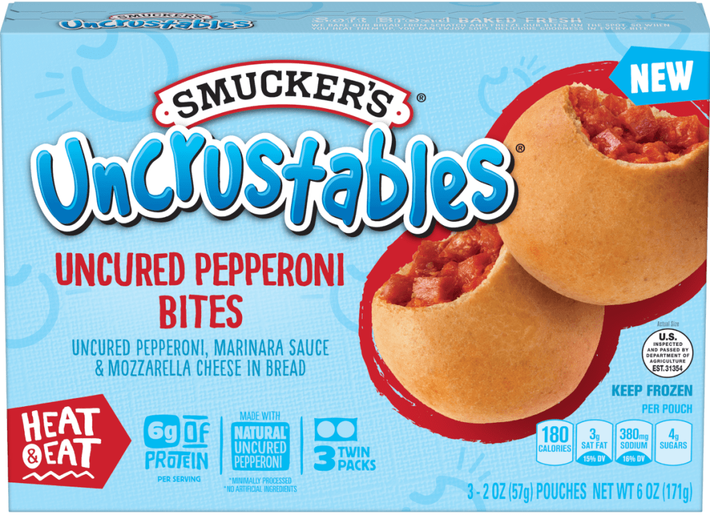 box of Uncrustables Pepperoni Bites