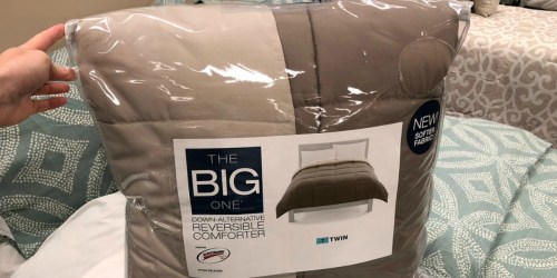 The Big One Down-Alternative Reversible Comforters from $16.99 on Kohls.com (Regularly $100)