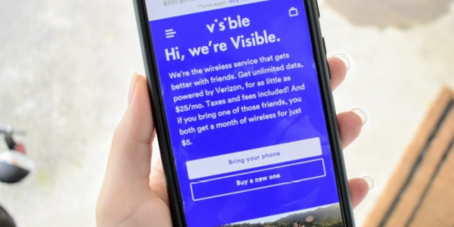 **Visible+ Wireless Plan JUST $35 for Unlimited Talk, Text, & International Calls (Uses Verizon’s 5G Network!)