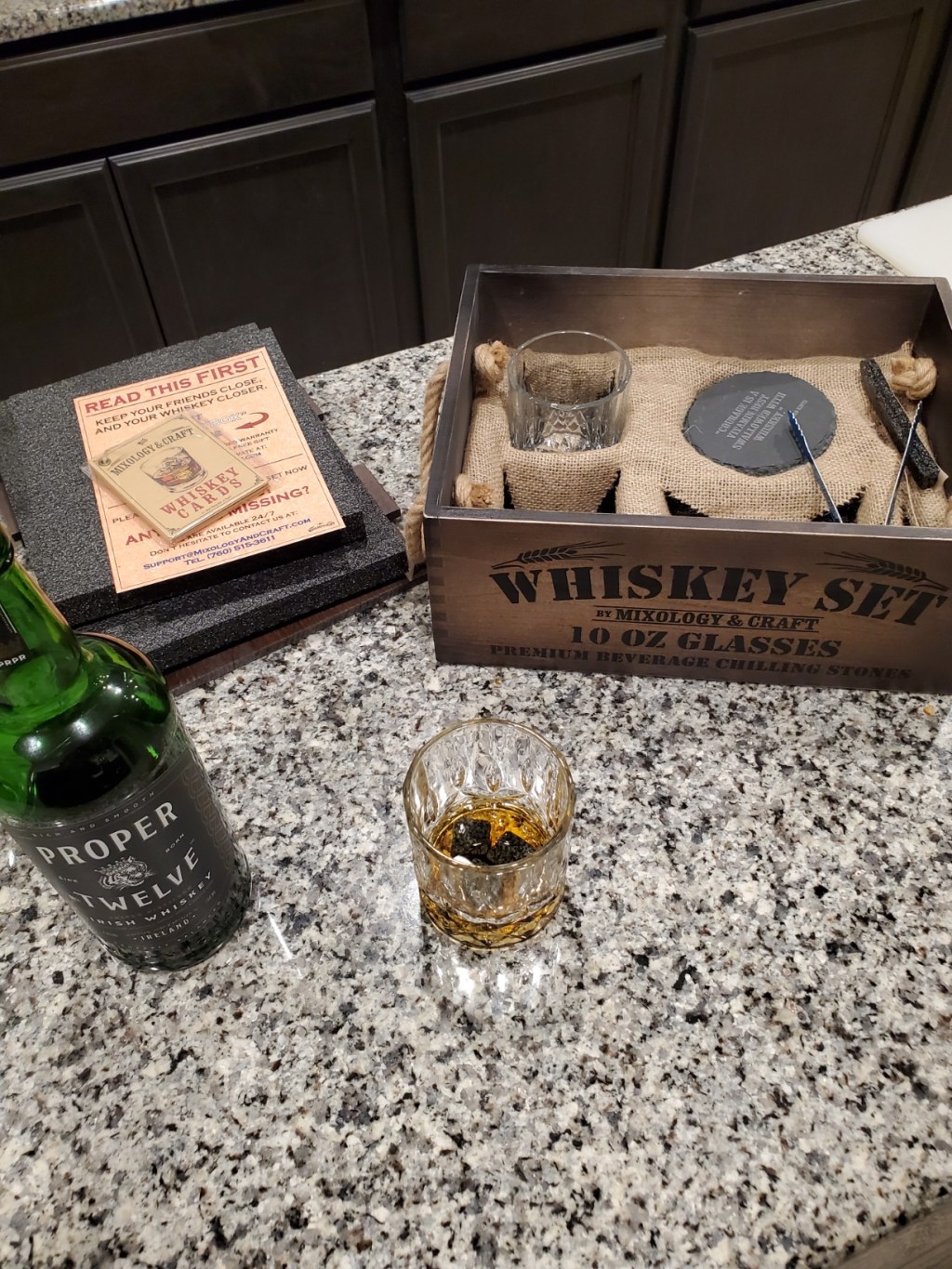 whiskey and stones bar set