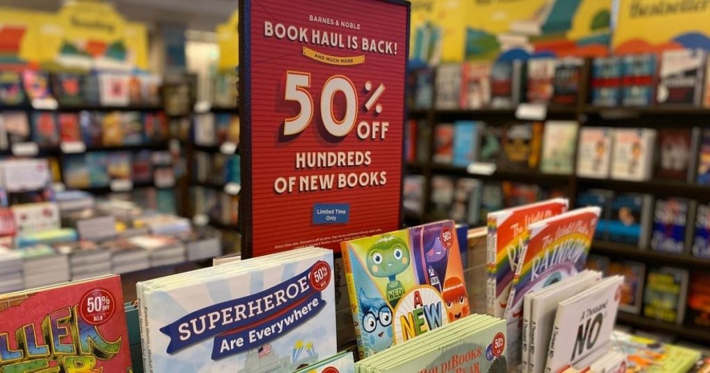 Book display at Barnes & Noble