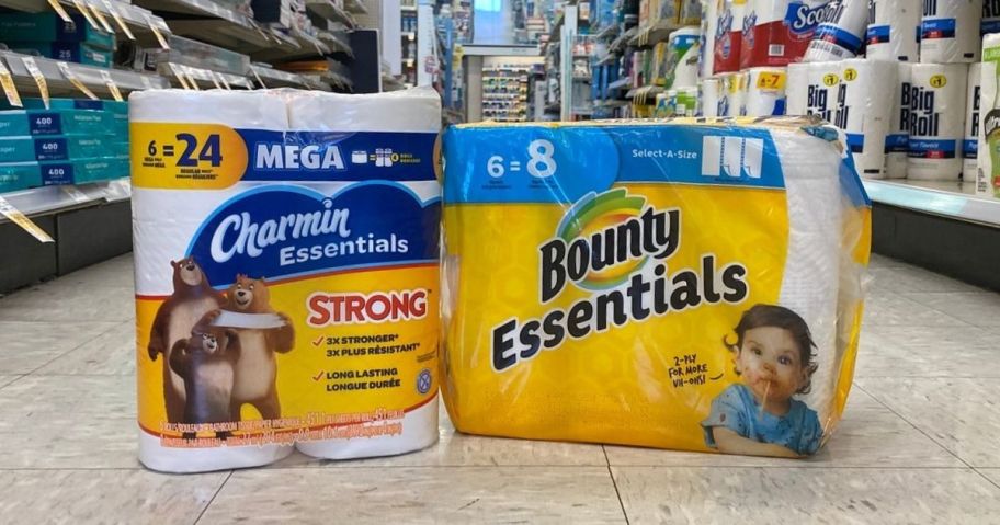 Charmin and Bounty Essentials