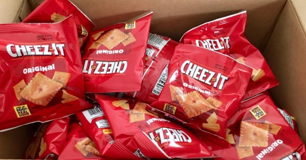 Cheez-It Original Baked Snack Cheese Crackers 1oz Bags 40-Count