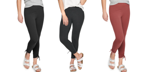 Women’s Sonoma Goods For Life Cinch Ankle Leggings Just $3.40 (Regularly $20) on Kohl’s.com