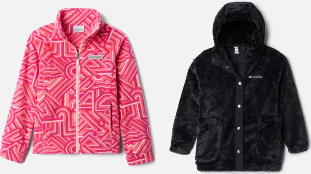 girls columbia fleece jackets