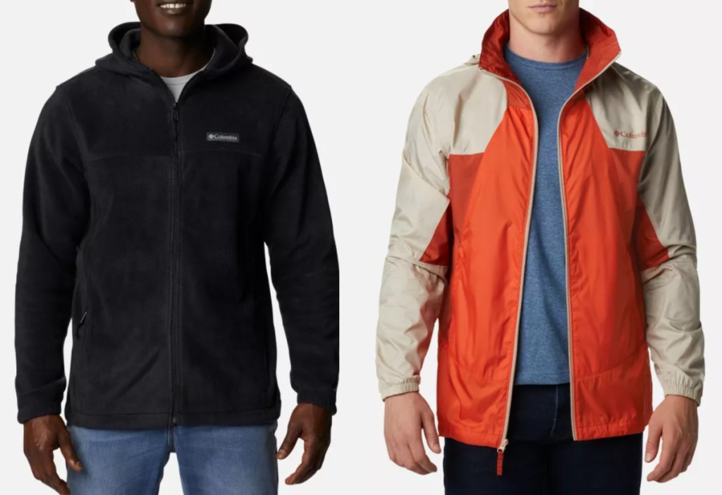 2 men's columbia jackets