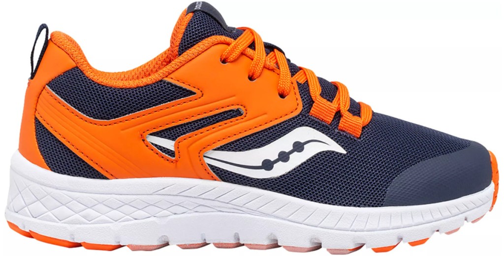 blue and navy kids preschool saucony shoes