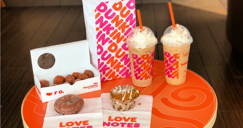 dunkin Donut treats Fall