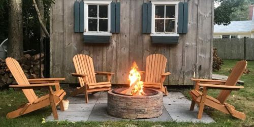 Folding Wooden Adirondack Chair Only $69.99 Shipped (Regularly $100)