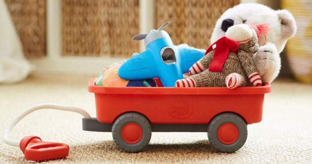 wagon with toys in it