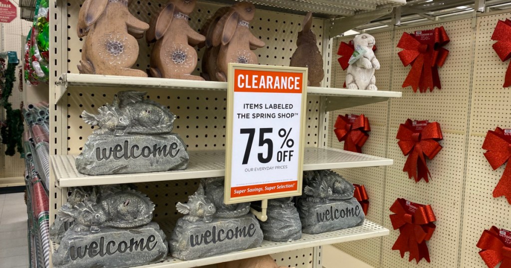 in-store clearance display