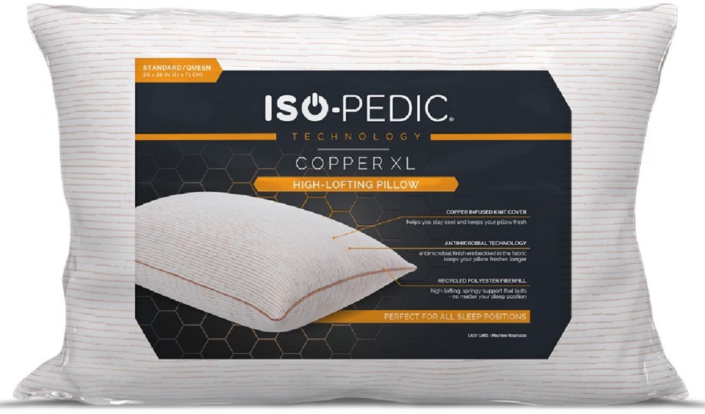 Iso-Pedic Luxury Knit Copper Infused Pillow