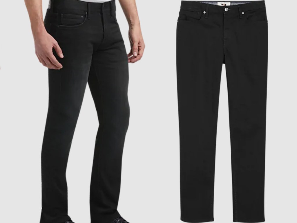 2 pairs of men's black jeans