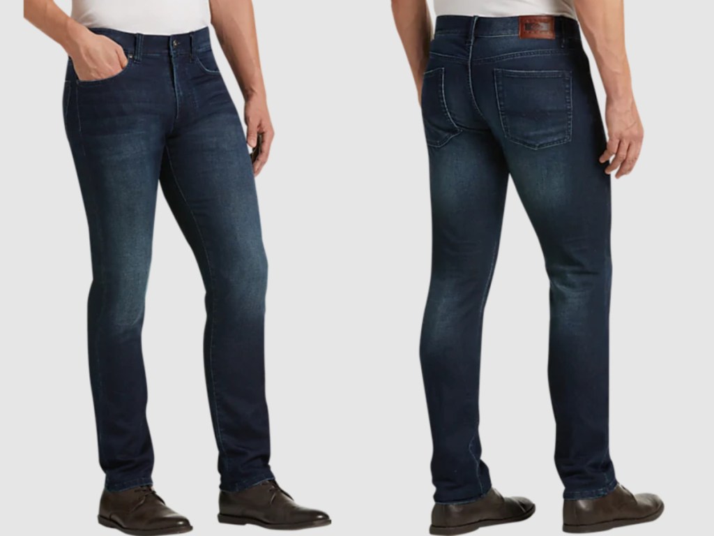 front and back of men's jeans