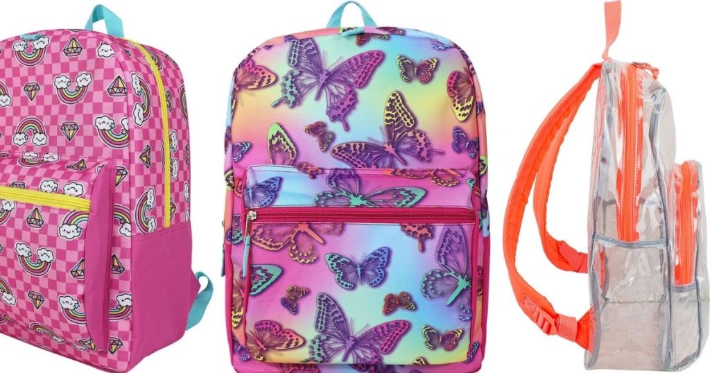 three kids backpacks