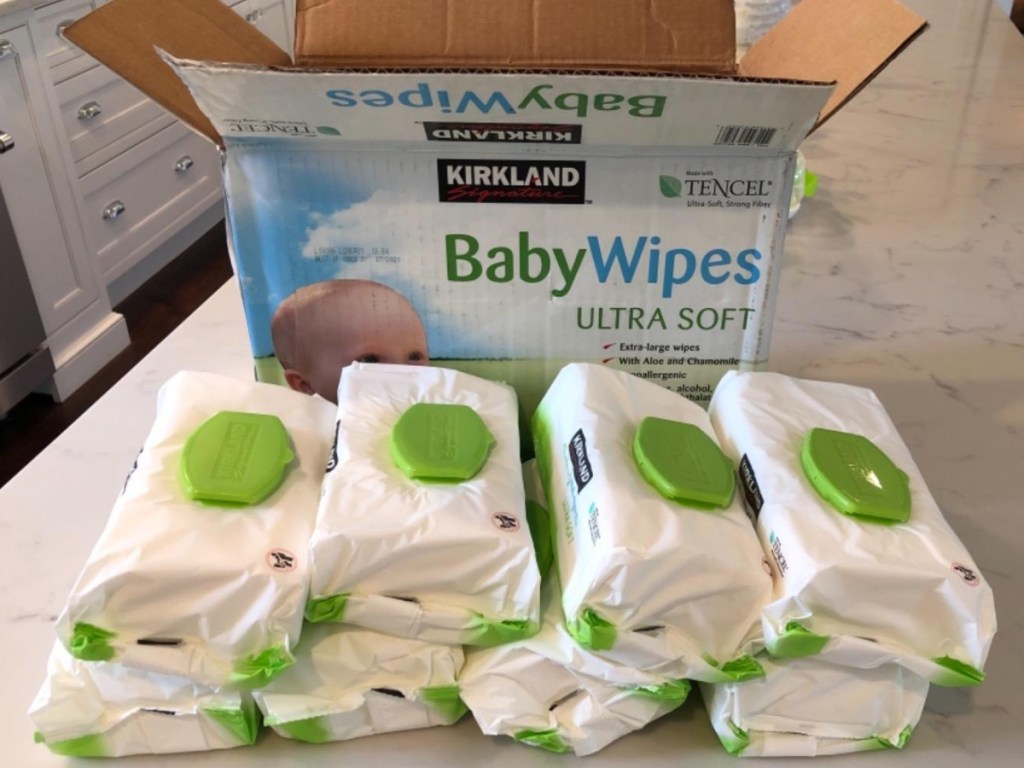 Kirkland Signature Baby Wipes in box